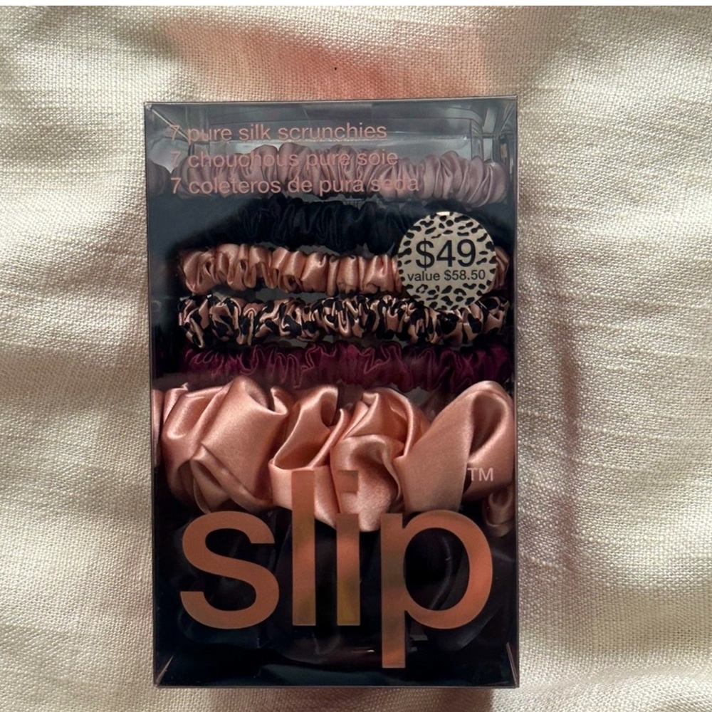 Slip silk mega scrunchie set